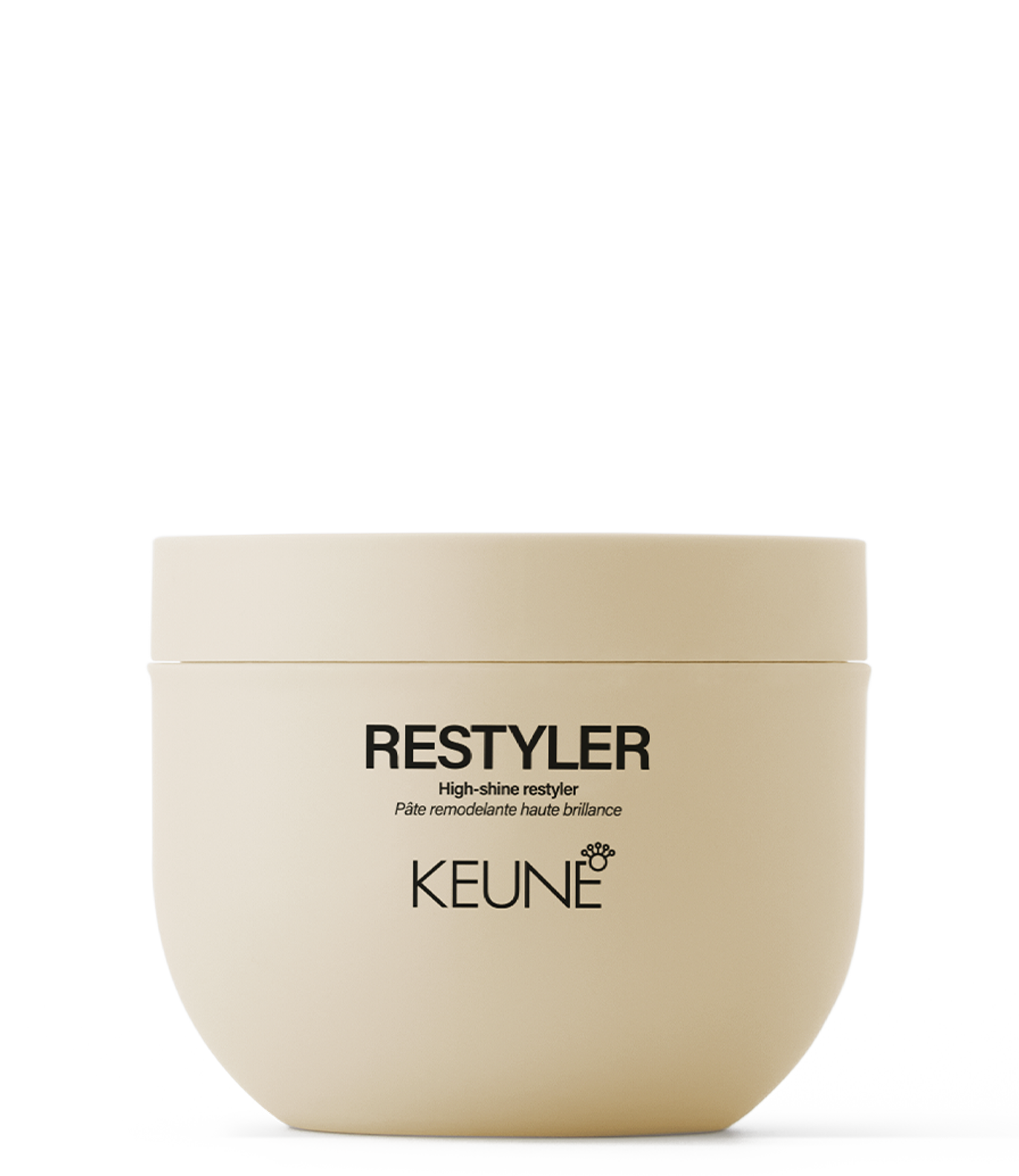 Enhance your hairstyle with Keune Restyler High-Shine Restyler. Adds natural shine to hair, provides firm hold, and nourishes with Panthenol.